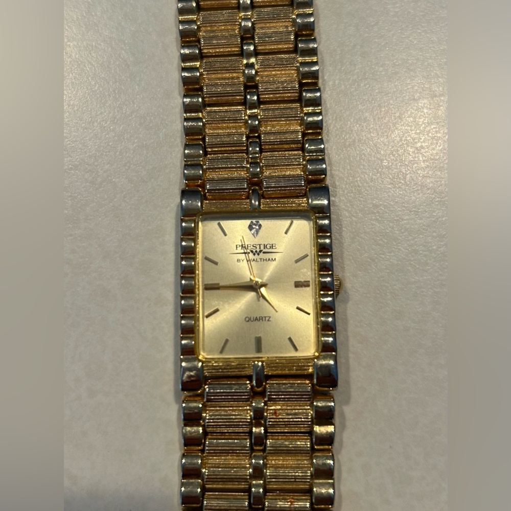 Prestige by Waltham Gold Quartz Watch